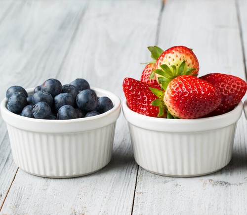 Bowls of berries