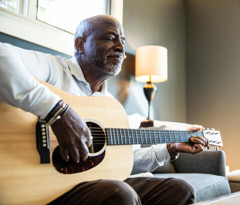 Man playing guitar