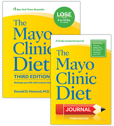 The Mayo Clinic Diet book and journal covers