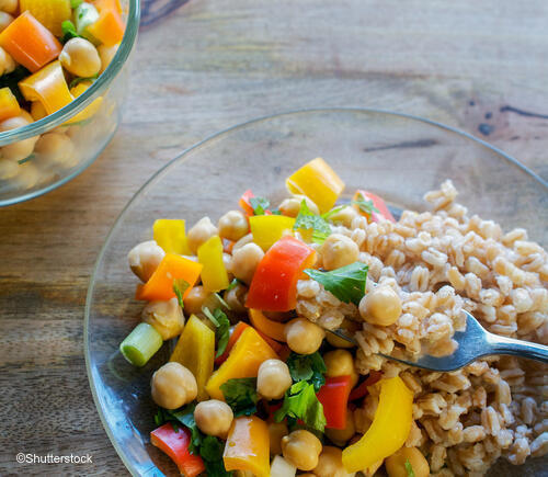 Bowl of grains and veggies