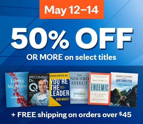 Book collage of 50% off titles
