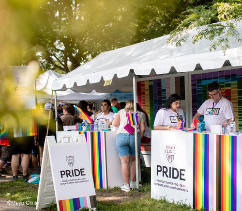 Mayo Clinic represented at a Pride celebration