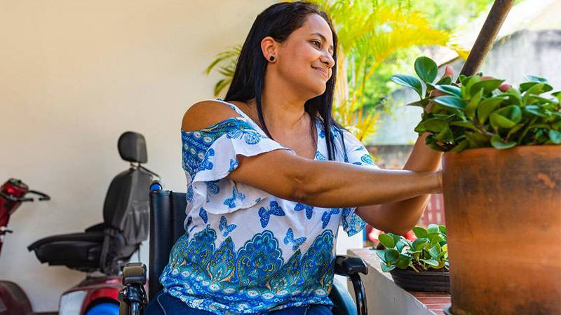 Woman gardening