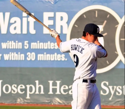 Man playing baseball