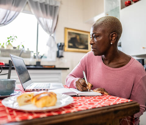Woman on laptop