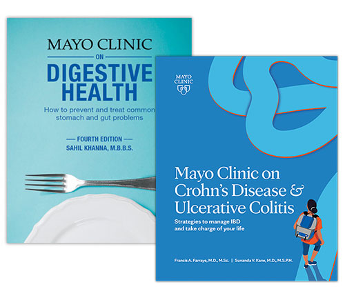 Mayo Clinic Digestive Health and Mayo Clinic on Crohn's Disease and Ulcerative Colitis covers