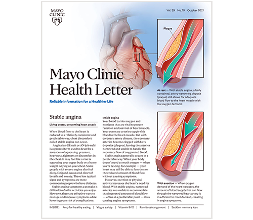 Mayo Clinic Health Letter print edition 