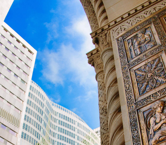 Plummer doors on Mayo Clinic in Minnesota campus