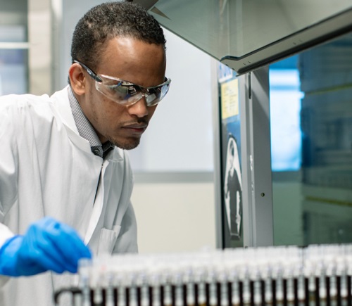 Man working in lab