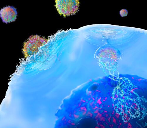 Graphic of CAR-T cell therapy