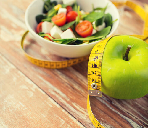 Food and a tape measure