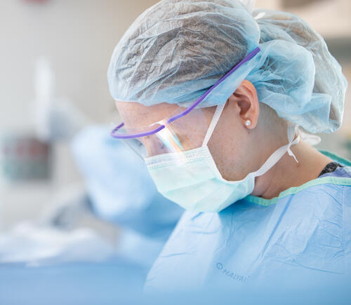 Surgeon in operating room