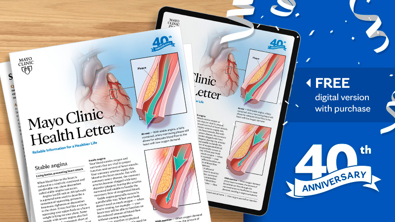 Print and digital version of Mayo Clinic Health Letter