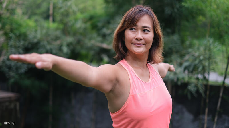 Woman doing yoga