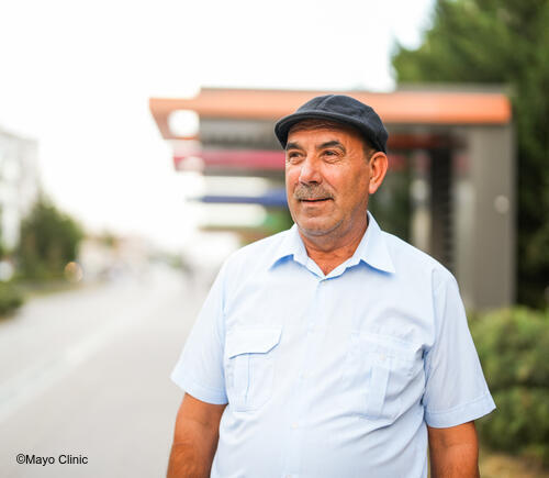 Man standing outside