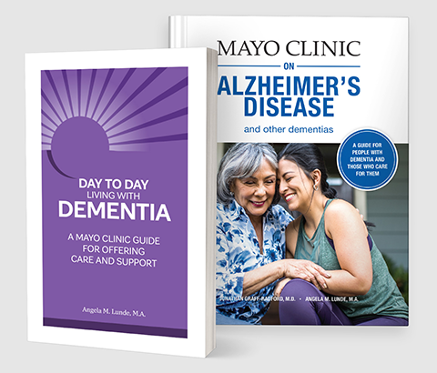 Alzheimer's Disease and Day to Day with Dementia book covers